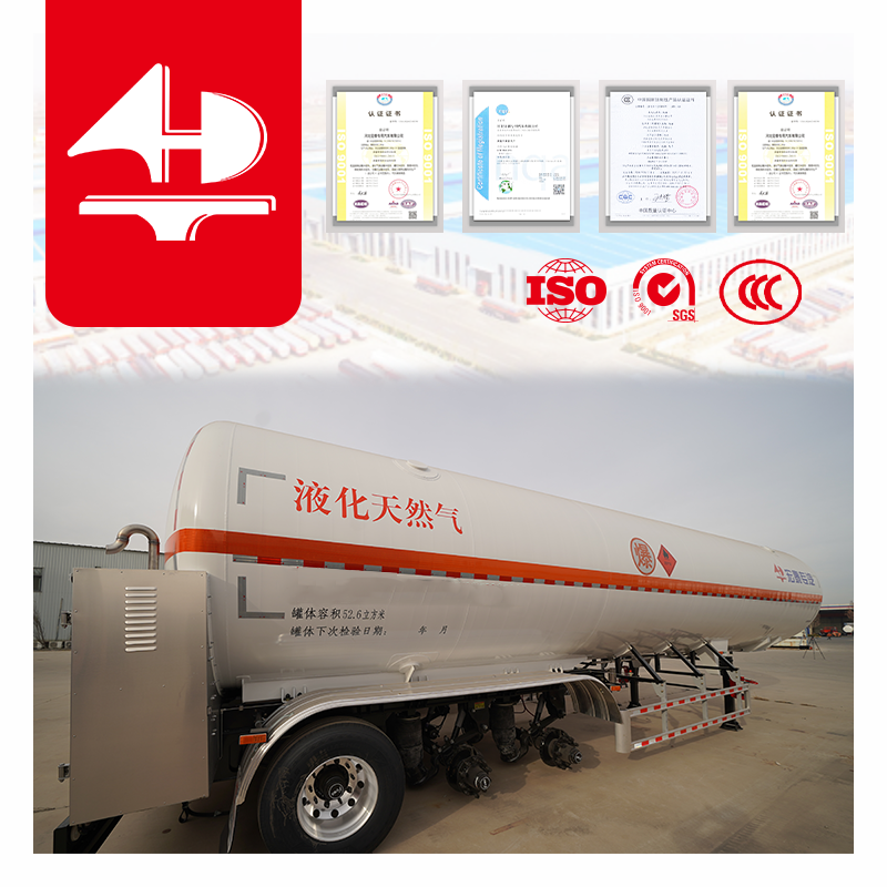 Pressure Lng Fuel Gas Cylinder Tanks for Trucks Liquid Gas tank Semi Trailer
